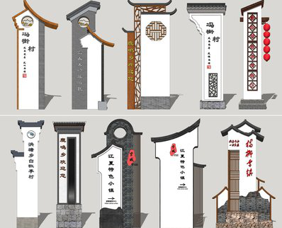 云龙美丽乡村标识标牌有哪些分类？